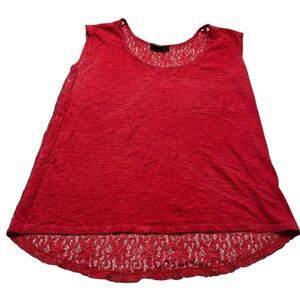 i jeans by Buffalo Red Lace Tank Top